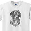 T-Shirt - Smooth Dachshund by Mike Sibley