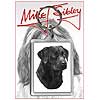 Keyring - Black Labrador by Mike Sibley