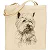 Cotton Bag - West Highland White Terrier by Mike Sibley