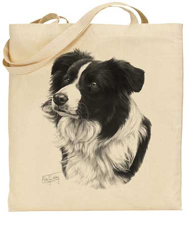 Mike Sibley Wire Hair Dachshund dog breed Reusable Cotton Shopping Tote Bag 